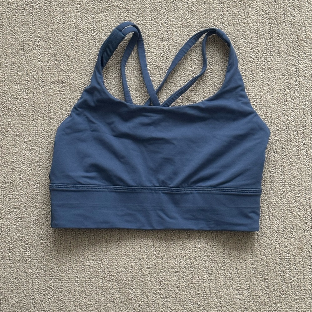 Lululemon Energy Longline Bra - Blue Twill